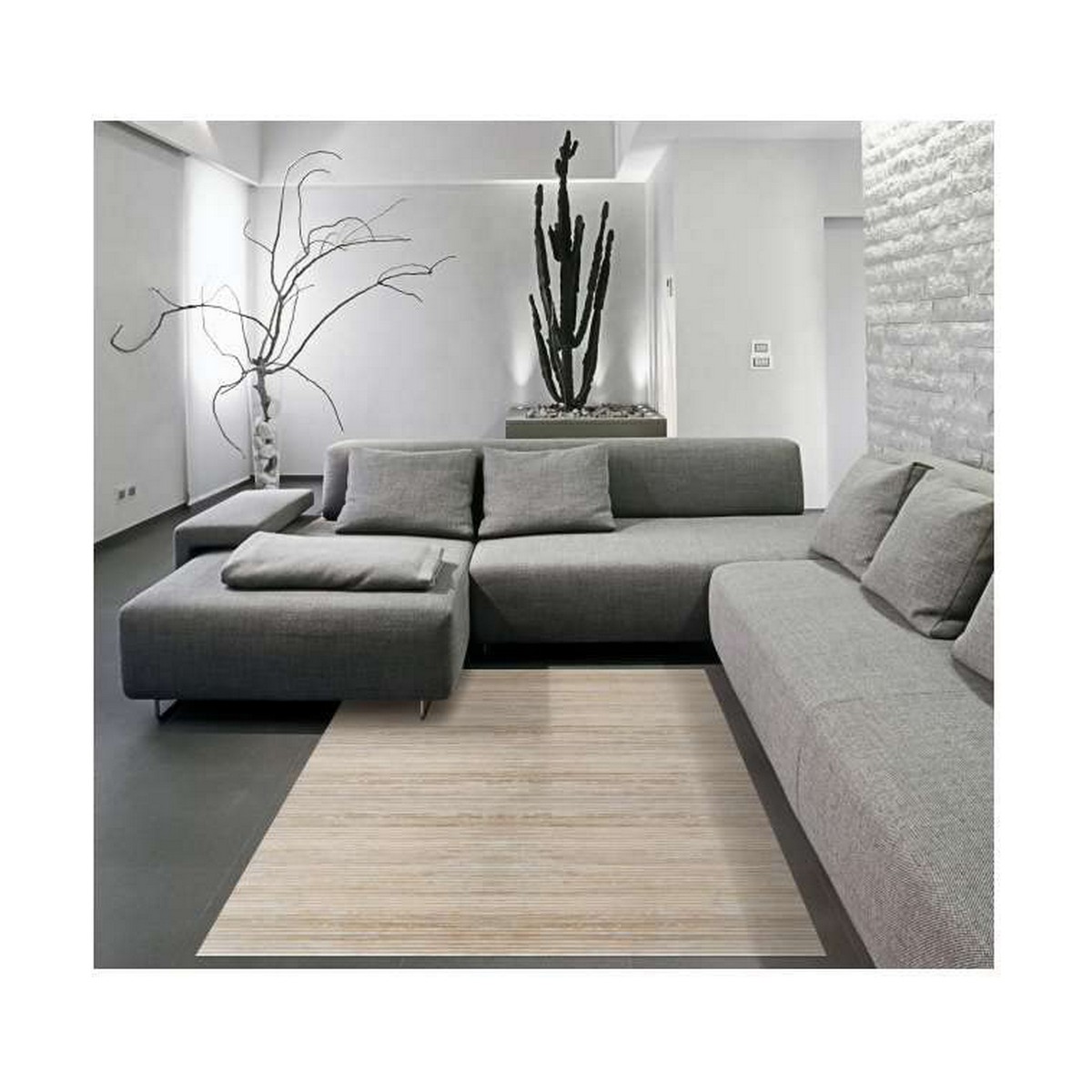 Tepih Stor Planet Bambus gips (120 x 180 cm)